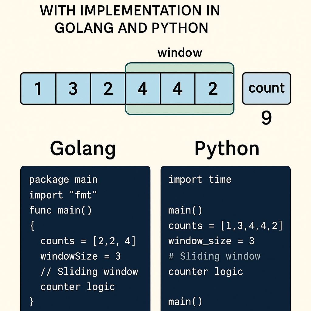 The Sliding Window Counter Algorithm: A dive with Python and Golang Implementations